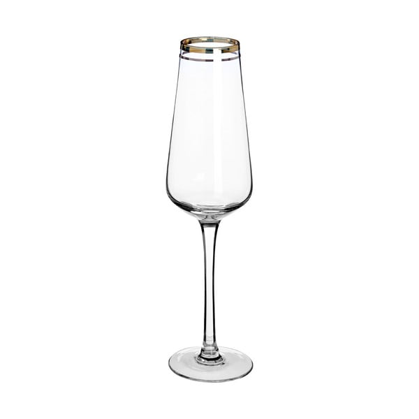 Sada 4 sklenic na šampaňské z ručně foukaného skla Premier Housewares Charleston, 2,7 dl