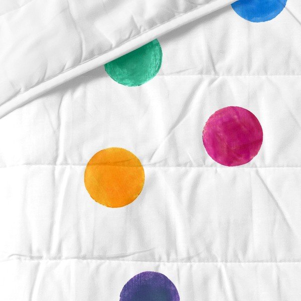 Valge puuvillane tepitud voodikate 240x260 cm Confetti - Happy Friday-image-2