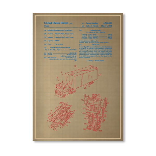 Plakát Optimus Prime, 30x42 cm