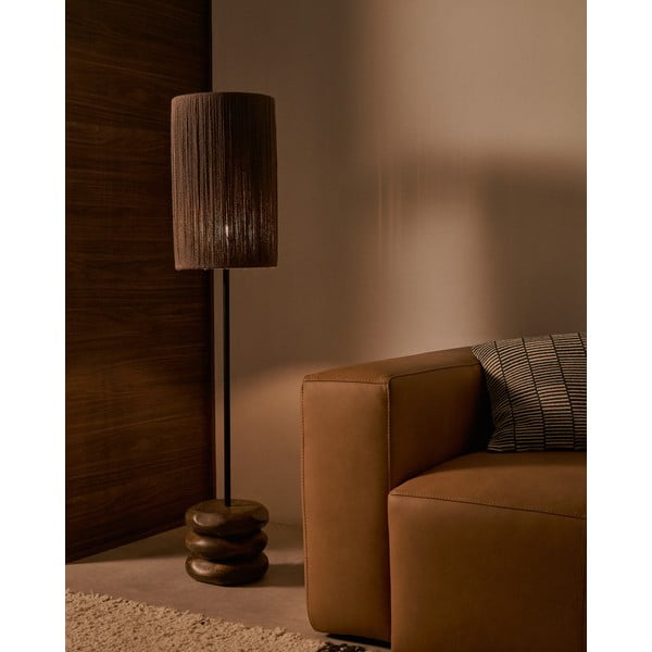 Akaatsia täispuidust lauavalgusti (kõrgus 147 cm) Kor - Kave Home-image-1
