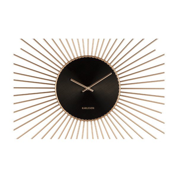 Must-kuldne seinakell Peony, ø 95 cm Extreme - Karlsson-image-2