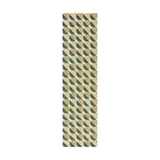 Kollakas-roheline koridorivaip 60x230 cm Carlos Circle Geo - Flair Rugs