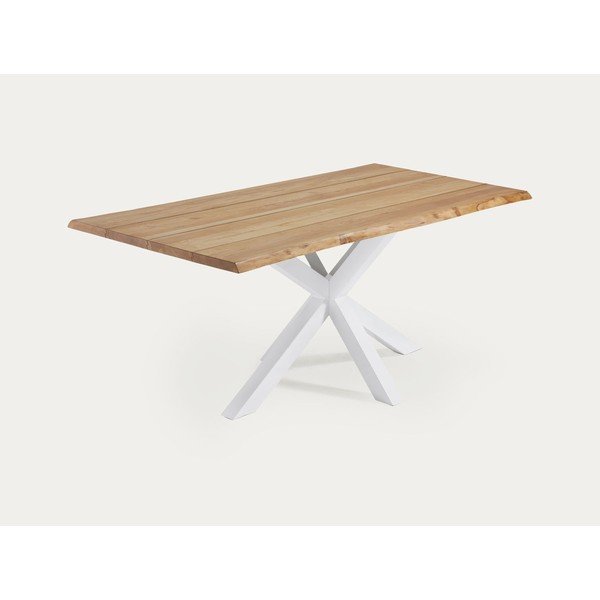 Söögilaud tammepuust pealispinnaga 90x160 cm Argo - Kave Home