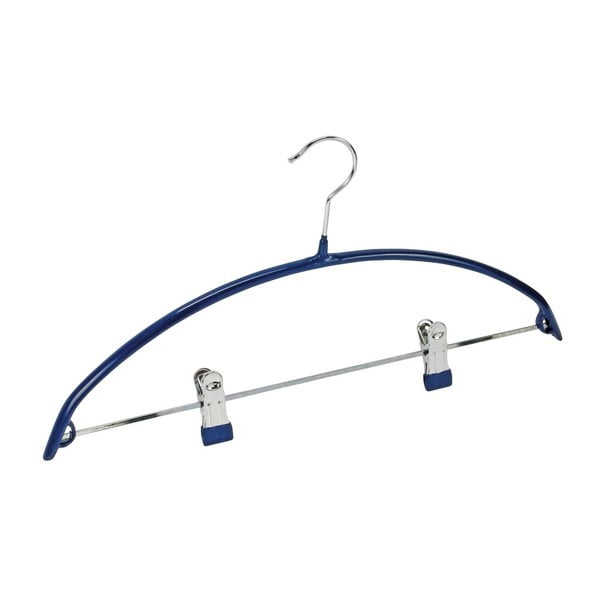 Sinine mittelibisev riidepuu koos Hanger Compact klambritega - Wenko