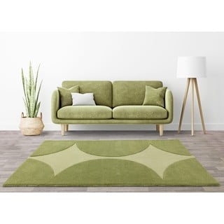 Roheline käsitsi kootud villane vaip 120x170 cm Canvas - Asiatic Carpets