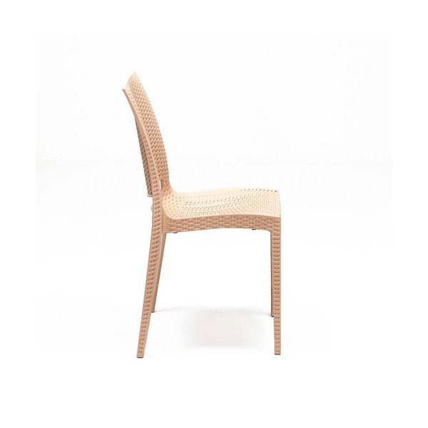 Beež rotangist aiamööbli komplekt 4-le Rattan - Floriane Garden-image-3