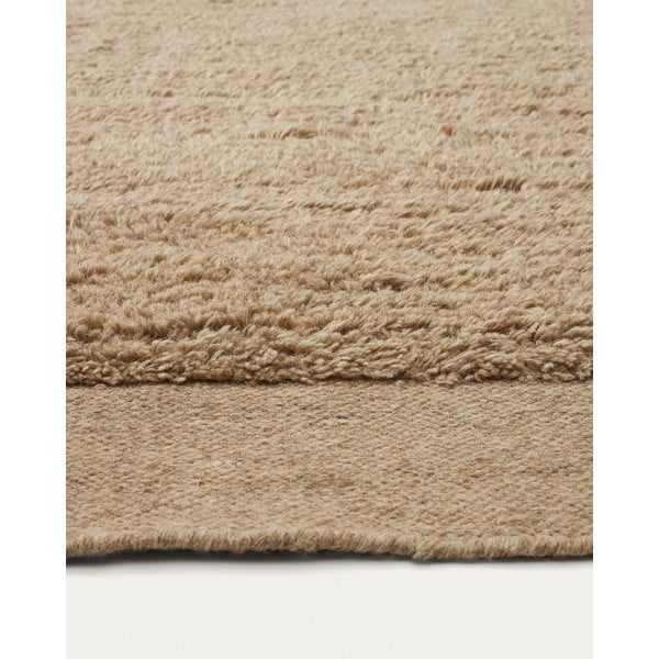 Beež villane vaip 160x230 cm Marely - Kave Home-image-1