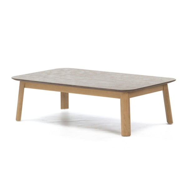 Konferenční stolek z dubového dřeva PLM Barcelona, 120 x 70 cm