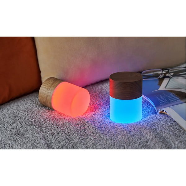 Tumepruun timmitav klaasist lambivari (kõrgus 10,5 cm) Lemelia - Gingko-image-4