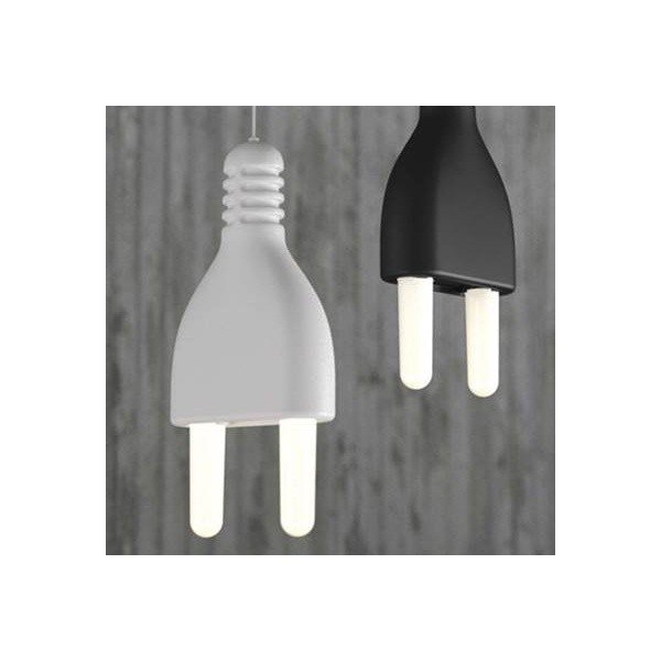 Závěsné svítidlo Plug, bílé