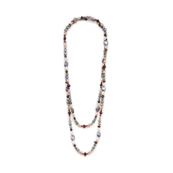 Barevný perlový náhrdelník Kyoto Pearl Baroque