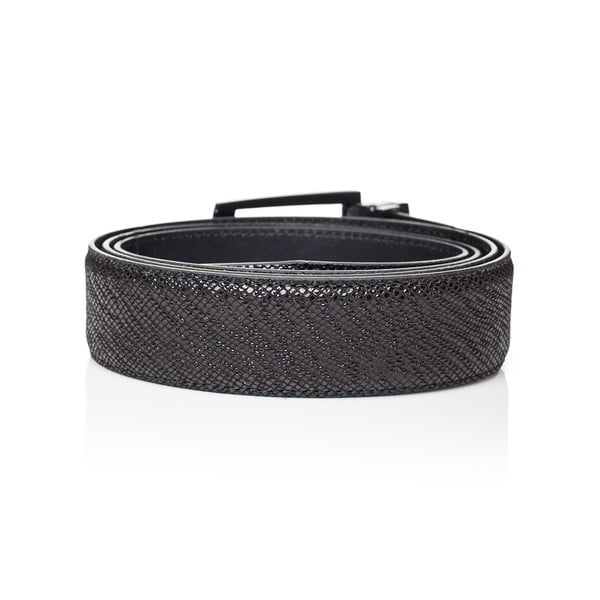 Mustast nahast meeste vöö Thor, pikkus 90 cm - Ferruccio Laconi-image-1