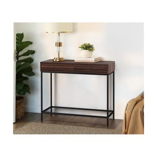 Tumepruun konsoollaud 35x90 cm Celine - Støraa
