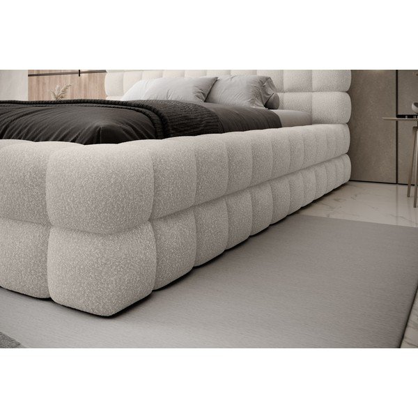 Valge polsterdatud kaheinimesevoodi koos panipaiga ja voodipõhjaga 180x200 cm Dizzle - ELTAP-image-4