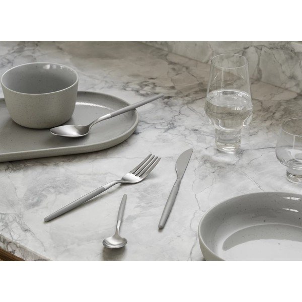 Helehallid-hõbedased roostevabast terasest söögiriistad 16tk Maxime - Blomus-image-1
