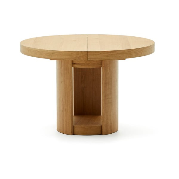 Ümmargune pikendatav söögilaud tammespoonist pealispinnaga, ø 120 cm Artis - Kave Home-image-3