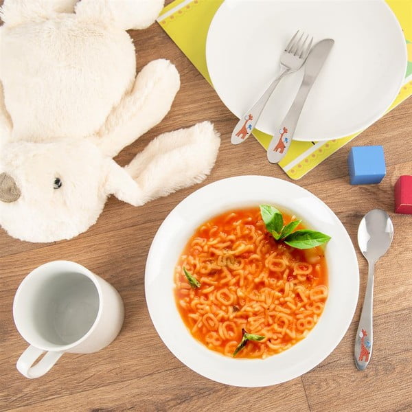 Roostevabast terasest laste söögiriistad hõbedast 3 tk - Orion-image-1