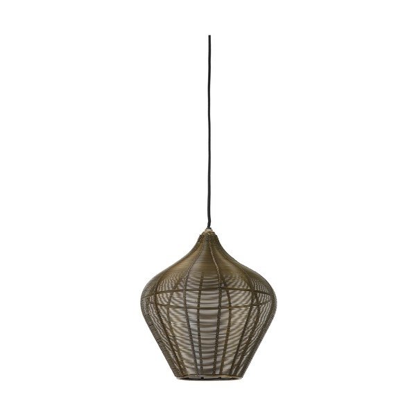 Pronksvärvi metallist ripplamp, läbimõõduga 27 cm Alvaro - Light & Living