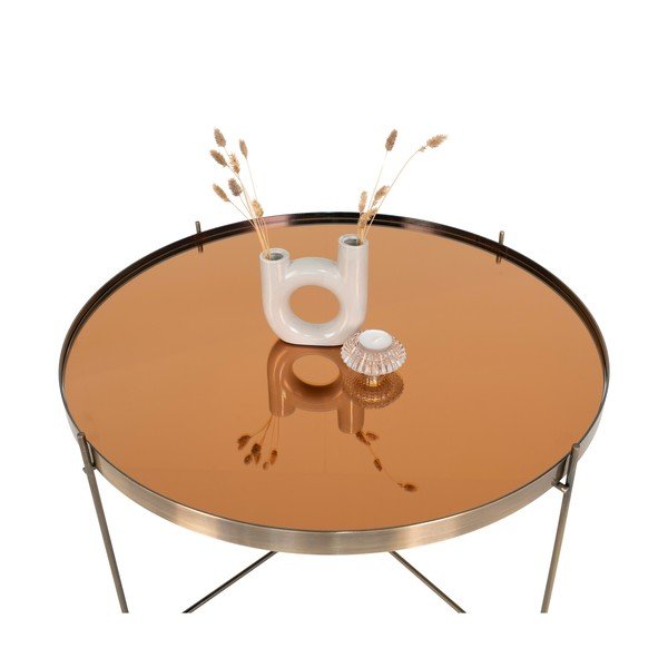 Ümmargune kuldne kohvilaud ø 70 cm Venezia - House Nordic-image-2