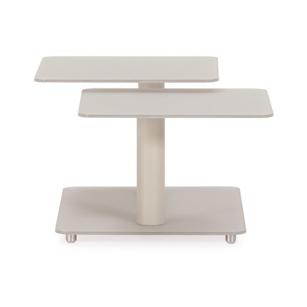 Kreemikas klaasist kohvilaud 54x115 cm Elvi - Marckeric-image-2