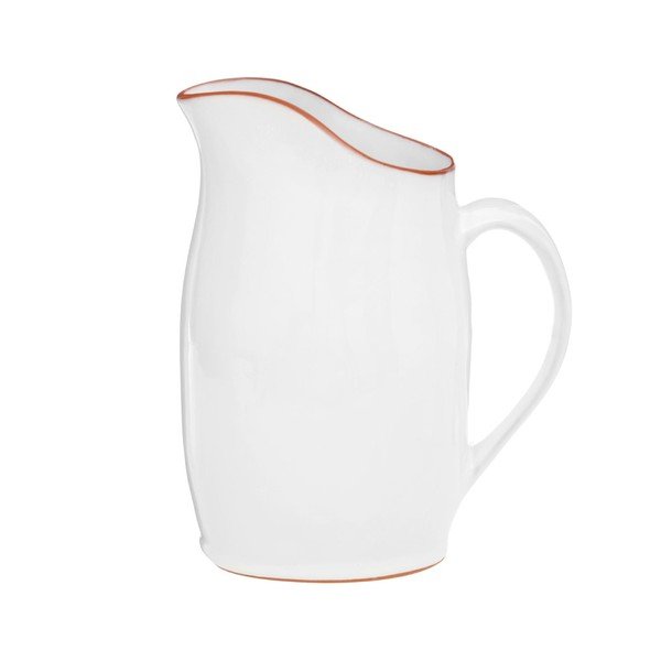 Bílý džbán z glazované terakoty Premier Housewares, 2,5 l