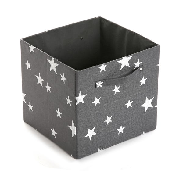 Úložný box White&Grey Stars, 32x32 cm