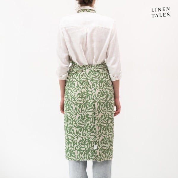 Linane põll Evergreen Damask - Linen Tales-image-1