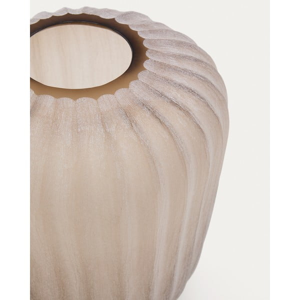 Beež klaasist vaas (kõrgus 27 cm) Lumia - Kave Home-image-2
