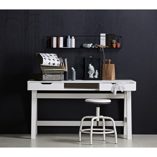 Valge kirjutuslaud Nikki - WOOOD-image-1