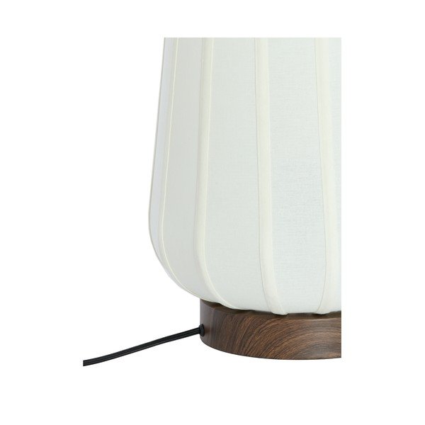 Valge metallist laualamp tekstiilist varjuga (kõrgus 29 cm) Bibia - Light & Living-image-4