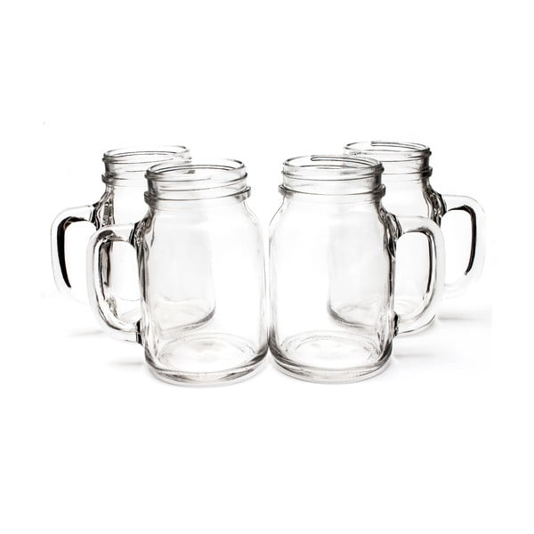 Sada 4 sklenic Original Products Mason, 620 ml