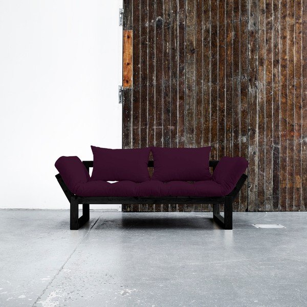 Variabilní pohovka Karup Edge Black/Purple Plum