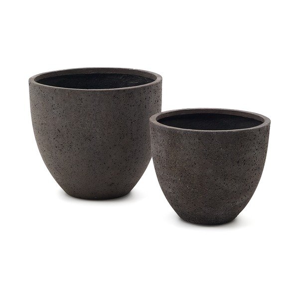 Betoonist lillepoti katted komplektis 2 tk ø 50 cm Serili - Kave Home