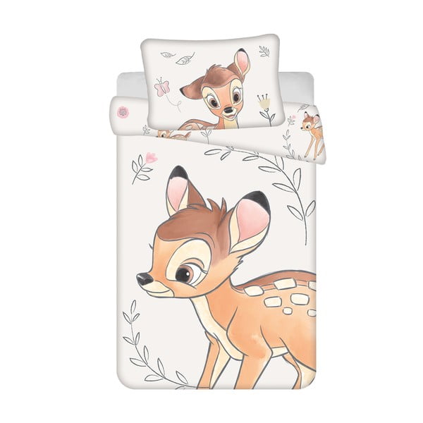 Puuvillane voodipesu 100x135 cm Bambi "Beige" - Jerry Fabrics