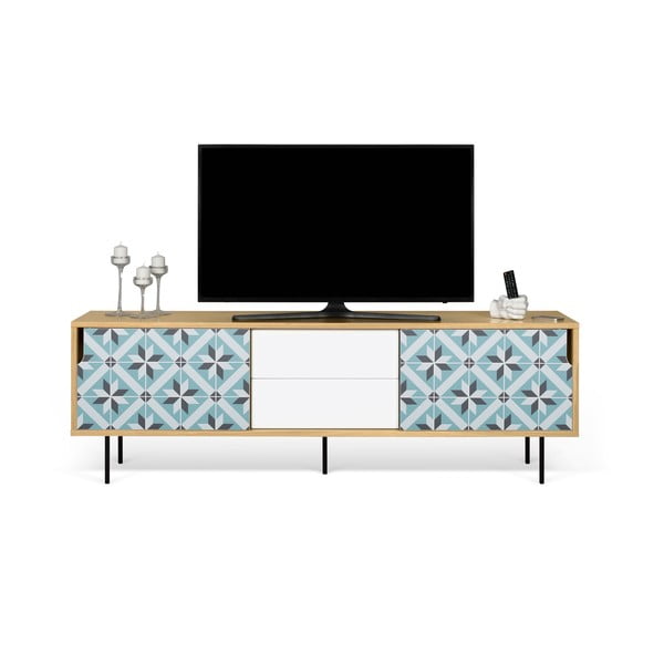 TV stolek z dubového dřeva s kovovýma nohama TemaHome Dann Makaresh-image-3