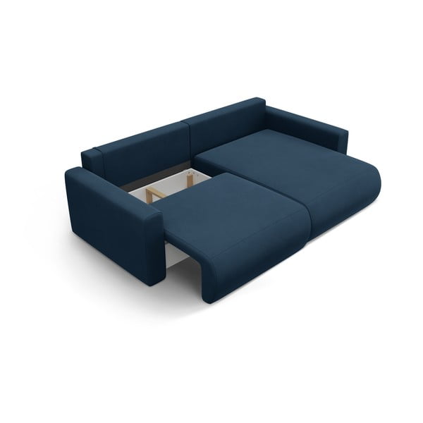 Tumesinine sametist panipaigaga nurgadiivanvoodi Belfast - Cosmopolitan Design-image-3