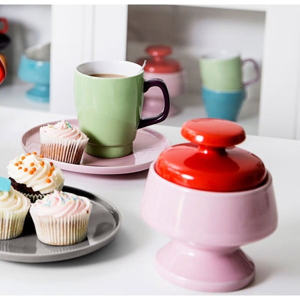 Šálek s podšálkem Sagaform Pop, zelený/hnědý-image-3