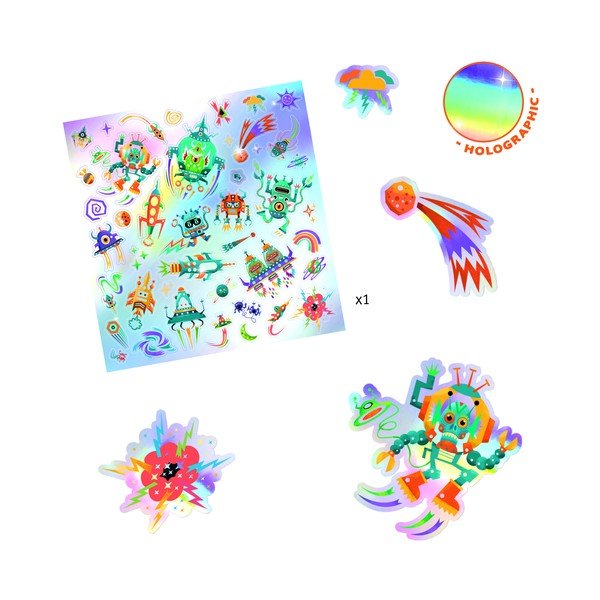 30 kosmosekleebise komplekt - Djeco-image-2