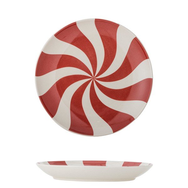 Punane jõulumotiiviga kamenist taldrik, ø 23 cm Yule – Bloomingville-image-4