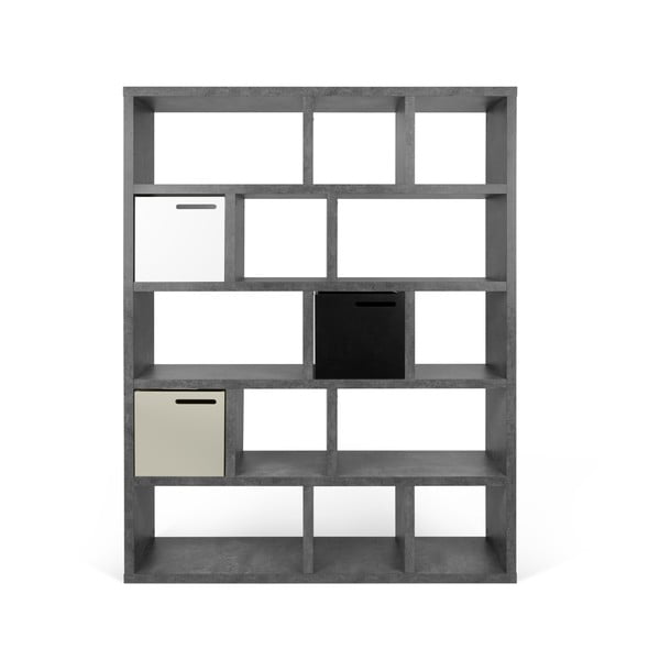 Hall raamaturiiul betooni dekooriga 150x198 cm Berlin - TemaHome-image-3