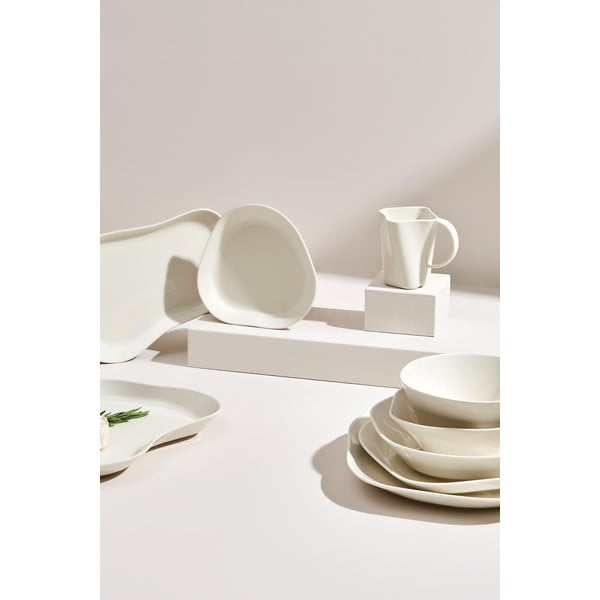 Valged taldrikud 2 taldriku komplektis Basic - Kütahya Porselen-image-3