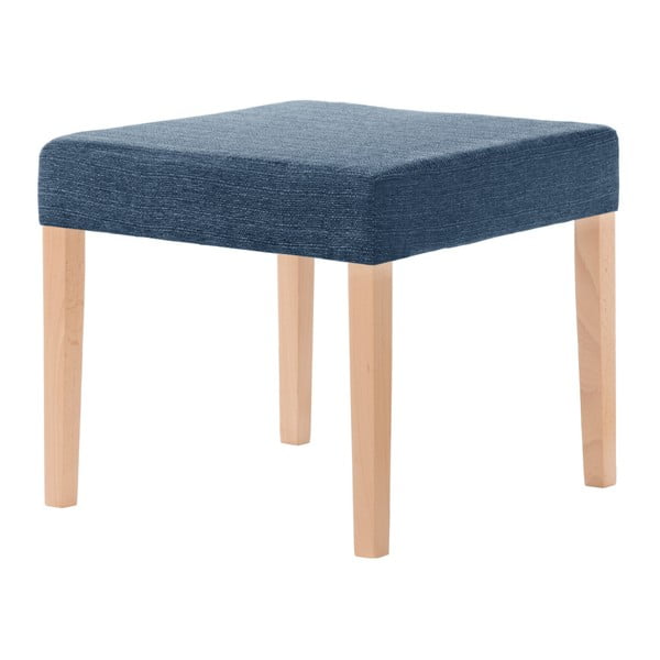 Denimově modrá stolička s hnědými nohami Ted Lapidus Maison Pétale