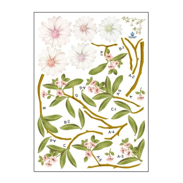 Lilleline Magnoolia kleebis komplekt - Ambiance-image-1