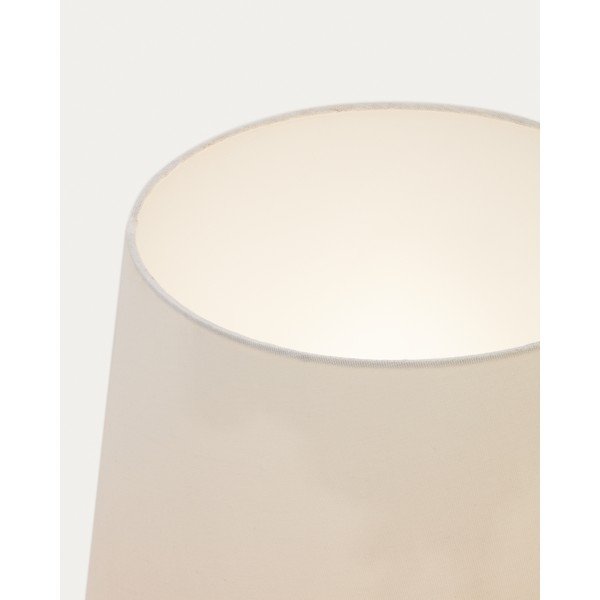 Valge tekstiilist varjuga põrandalamp (kõrgus 110 cm) Marga - Kave Home-image-3