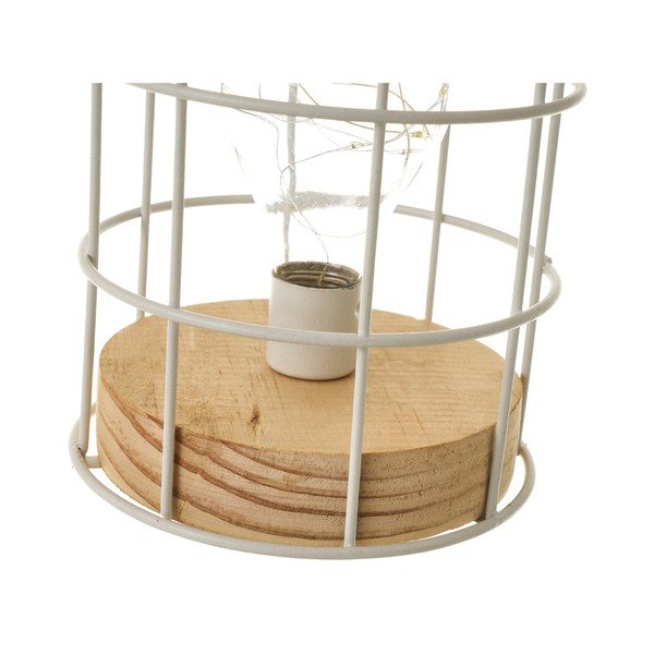 Valge laualamp (kõrgus 20,5 cm) - Casa Selección-image-4