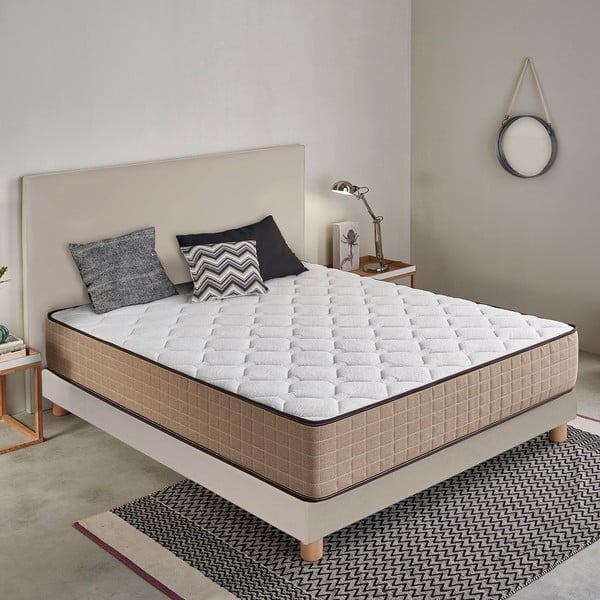 Keskmiselt kõva/ekstra kõva vahtpolsterdusega kahepoolne madrats 90x200 cm Cashmere Confort - Moonia-image-2