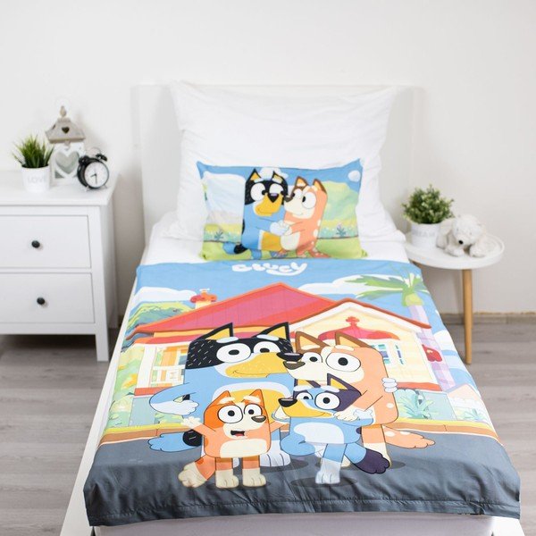 Puuvillane beebivoodipesu 100x135 cm Bluey - Jerry Fabrics-image-1