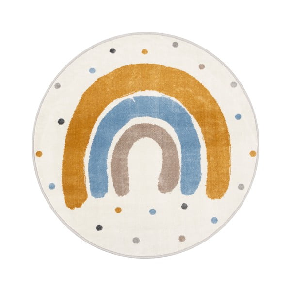 Ookerkollane-elevandiluu värvi laste vaip ø100 cm Joyful Gold - FD