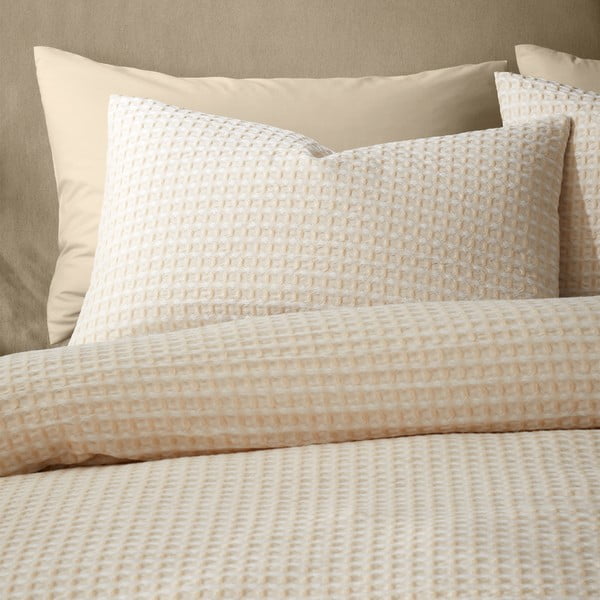 Beež voodipesu 200x200 cm Muscat Waffle - Pineapple Elephant-image-3