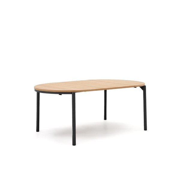 Tammedekooriga ümmargune kokkupandav söögilaud ø 120 cm Montuiri - Kave Home-image-4